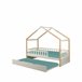Cama nido WOOD madera maciza 90x190cm blanco natural Blanco/ Madera