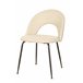 Silla de comedor tapizada en tela RITA Beige