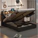 Cama con almacenamiento 200x140 Negro