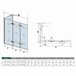 Mampara de Bañera Plegable,3 Hojas+Panel Fijo,Vidrio Templado 6mm Antical, Alture 140cm,Ancho 2cm Ajustable Blanco/ Gris