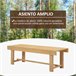 Banco de Jardín Madera de Abeto Outsunny Natural