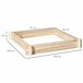Arriate de Madera Madera de Abeto Outsunny Marron