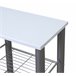 Conjunto barra y 2 taburetes de bar MALACCA II Blanco/ Plateado