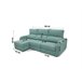 Chaise longue convertible en cama tela APRIL Verde