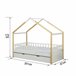 Cama nido WOOD madera maciza 90x190cm blanco natural Blanco/ Madera