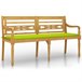 Banco de madera batavia con cojín 150x51 Antracita