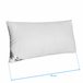 Almohada Brillantina Moshy Algodón y Poliéster 75x35 Blanco