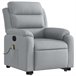 Sillón Reclinable De Masaje De Pie Gris Claro