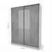 Armario ELEGANZA puertas correderas con espejo 150x195cm Blanco