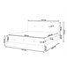 Beliani Cama Poliéster RENNES 151x220 Beige