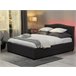 Beliani Cama con somier Poliéster MONTPELLIER 167x213 Gris Oscuro