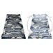 Alfombra DE LUXE moderna 462 Geométrico - Structural 120x170 Azul