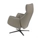 ANGEL CERDA Sillón giratorio reclinable piel gris oscuro ANGEL CERDA Sillón giratorio reclinable piel gris oscuro Gris