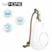 Well Home Gota de vidrio + cuerda H25 Transparente
