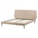 Beliani Cama con somier Piel sintética ESSONNE 219x208 Beige