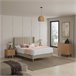 Estructura de cama tapizada Noelia 150x190 Beige