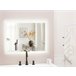 Beliani Espejo de baño CORROY Gris