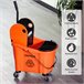 Cubo para Fregona Plástico PP, Metal HOMCOM Naranja