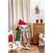 FUNDA DE COJIN DE TERCIOPELO DE NAVIDAD DECORATION Blanco