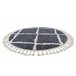 Alfombra BERBER Cuadriculado B5950 Franjas Bereber Marroquí 120x120 Gris
