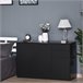 Aparador de Salón Melamina de Madera HOMCOM Negro