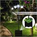 Farol de Jardín PP, ABS, Acero Inoxidable, Aleación de Aluminio Negro