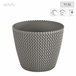 2x Maceta redonda 11,5L Prosperplast Splofy Gris