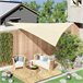 Toldo Vela Triangular PE Outsunny 300x300 Beige