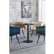 Silla Widny Black Terciopelo Azul