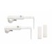 Barra cortina extensible ROUND 120-210 cm Blanco