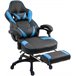 Silla Gaming Tilos En Simil Cuero Azul/ Negro