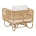 Beliani Conjunto de jardín Ratán DOLCEDO Blanco/ Beige