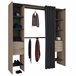 Vestidor Abierto Dana para Habitación Moderna Negro/ Madera