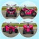 Quad Eléctrico PP, Metal HOMCOM Rosa