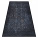 Alfombra lavable ANDRE 1058 Ornamento vintage 80x150 Negro