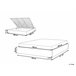 Beliani Cama con almacenaje sin cabecero Poliéster DINAN 187x214 Beliani Cama con almacenaje sin cabecero Poliéster DINAN 187x214 Gris Oscuro