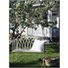 Beliani Banco Hierro MILAZZO 130x45 Blanco/ Beige