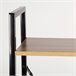 Max Home Estantería escalera madera 4 estantes 60 Negro/ Madera