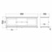 Mueble TV 2 puertas laminado blanco PARIS Blanco
