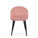 2x Silla tapizada capitoné de terciopelo SJ.077 Rosa