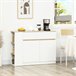 Aparador de Cocina Melamina de Madera HOMCOM, hogar - cocina Blanco