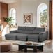 Chaise longue con cama BENSON Antracita