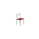 Set 4 sillas de cocina Simil Piel SIDNEY Rojo