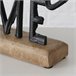 Figura decorativa HOME SWEET HOME marca BOLTZE Negro/ Madera