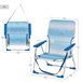 Aktive Pack 2 sillas de playa plegables rayas Azul