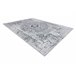 Alfombra lavable ANDRE 1072 Rosetón vintage 160x220 Blanco/ Gris