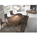 ANGEL CERDA Mesa comedor ovalada nogal 220x110 Nogal