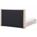 Beliani Cama con somier Terciopelo NOYERS 210x247 Beige