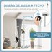 Árbol para Gatos Aglomerado de Madera, Felpa, Algodón PawHut Blanco