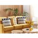 Beliani Cojín decorativo SAMBUCUS Beige